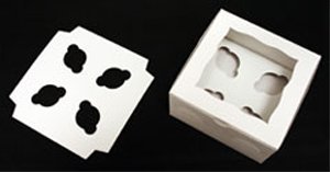 Golda's Kitchen Cupcake Insert - Mini - Holds 4 - 10 pack