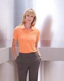 Ashworth Ladies Combed Cotton Pique Polo - WHITE - S