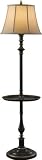 Murray Feiss FL6236ANB, Maddalyn Tall 3 Way Floor Lamp with Table, 1 Light, 150 Total Watts, Brown