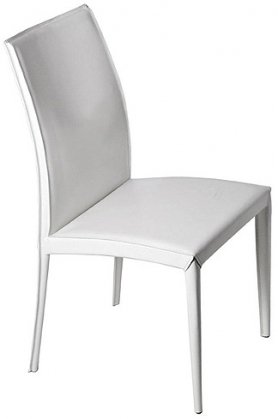 02350WHT Dalia Dining Chair in White (Set of