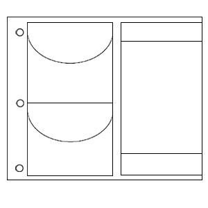 CD/DVD refills for large scrapbook size Gallery Leather albums sold in 2's -