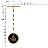 Masonic Chain Tie Tac Square and Compass