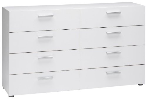 Tvilum Austin 8-Drawer Dresser, White