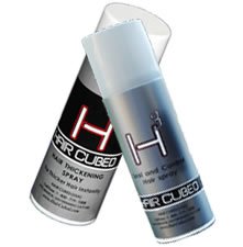 Hair Cubed &reg; - Black Hair Building Fiber Spray (Water Proof) Lasts 2 - 5 Months