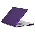Speck Products See Thru Satin, Soft Touch Hard Shell Case, for 15-inch MacBook Aluminum Unibody/Black Keyboard MB15AUSAT-PUR-D (Purple) - DOES NOT FIT WHITE MACBOOK