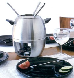 Fondue - Set für 6 Personen Edelstahl