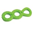Grriggles Chompy Romper Tugs -- Rubber Dog Toys Parrot Green