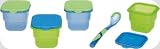 Playshoes 788143 Aufbewahrungsboxen 4 Stück mit Löffel zum Einfrieren und für die Mikrowelle
