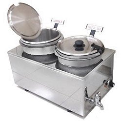 Dual Food or Soup Stainless Steel Warmer Dual Food or Soup Stainless Steel Warmer