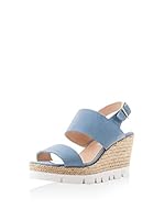 ANTONIO MIRO Sandalias de cuña Vera (Turquesa)