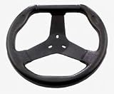 Grant | 188 | Kart D Shaped Steering Wheel - 11 3/4 Inch - Black