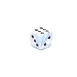 12mm 6-sided European Acrylic Swirled Dice, Blue with Black