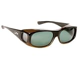 Fitovers Eyewear Sunglasses Otto Black Gold Frame with Polarized Gray Lenses Small