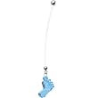 Light Blue Baby Feet Its A Boy Pregnant Belly Ring