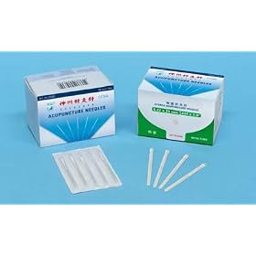 100 Shenzhou Sterile Acupuncture Needles 0.30 x 25mm WITH GUIDE TUBE