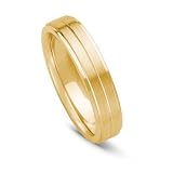 14k Gold Comfort Fit Men's Wedding Band, 5mm
