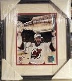 John Madden autographed 8x10 Photo (New Jersey Devils with Stanley Cup) matted and framed