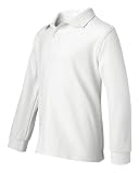 Youth Long Sleeve Pique Polo