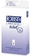 Jobst 30-40 Thigh Hi Relief Stockings with Stay Up Silicone Band - Closed Toe, Available in Various Colors and Sizes, Large - Silky Beige
