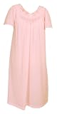 31mKljPep9L. SL160  Shadowline Short Gown with Flower Petal Embroidery and Flutter Sleeves, Petals (PINK) 2X Reviews
