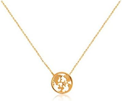 MagicPieces Hollow Out World Map Shape Necklace Fashion jewelry ADP 0618