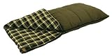 New Alps Mountaineering Redwood -10¡ã Green Heavy Duty Oversized Rectangle Sleeping Bag 100% Cotton