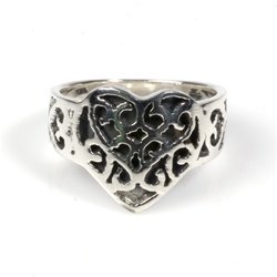 SILVER RING - Heart