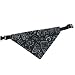 Halstuch inkl. Halsband schwarz 40 - 65cm / 25mm