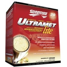 Buy Champion Nutrition Ultramet Lite 20pks, Chocolate( Eight Pack) by Champion Nutrition