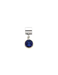 September Birthstone Dangle and Silver Slide for 3mm Bracelets
