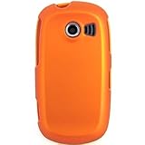 Hard Snap-on Shield ORANGE RUBBERIZED Faceplate Cover Sleeve Case for SAMSU ....