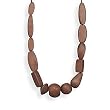 Brown Wood Bead Necklace