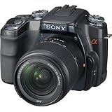 Sony DSLR-A100W SLR-Digitalkamera (10 Megapixel, BIONZ Bildprozessor) inkl. Standardzoom DT 18?70 mm F3,5?5,6 und Telezoom 75?300 mm F4,5?5,6