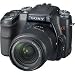 Sony a (alpha) DSLR-A100W - Digital camera - SLR - 10.2 Mpix - Sony DT 18-70mm and 75-300mm lenses - optical zoom: 3.9 x - supported memory: CF, Microdrive - black