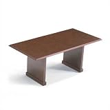 120" Wide Rectangle Top Traditional Table Top Color: Empire Mahogany