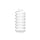 Qosina 74028 Natural LDPE Bellows Dispensing Bottle, 40mL Capacity (Pack of 25)
