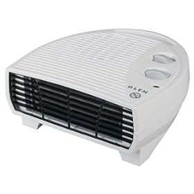 Glen 2KW Flat Fan Heater with Thermostat