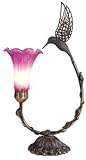 Large Lilly Lamp with Hummingbird