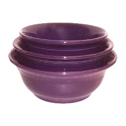 Fiesta Heather 837 3 Pc Mixing Bowl Set by Fiestaware