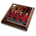 Four Harvard Men Of The Apocalypse - 8x8 Trivet With 6x6 Ceramic Tile
