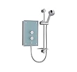 11634001 Mira Azora 98kw Electric Shower In Frosted Glass