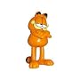 Garfield mit gekreuzten Armen