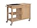Kitchen & Housewares : Linon Bamboo Kitchen Cart 36-in.