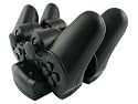 GreyMobiles Dual Charging Dock Stand For Playstation 3 (PS3) SIXAXIS & DualShock Controller WITH MAINS CHARGER