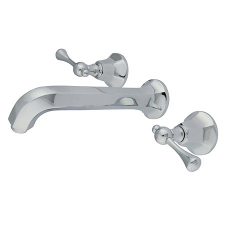 Elements of Design ES4125BL Metropolitan Two Handle Wall Mount Vessel Sink Faucet, Oil Rubbed Bronze