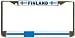 Finland Finnish Flag Chrome License Plate Frame Holder