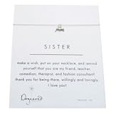 Dogeared Sister Silver Necklace