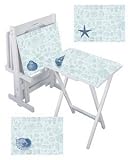 Ocean's Treasures TV Tray Set
