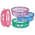 LMI Transparent Tambourine with Head, Blue 15CM