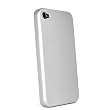 Frosted Hard Plastic Case Cover for iPhone 4 Silver